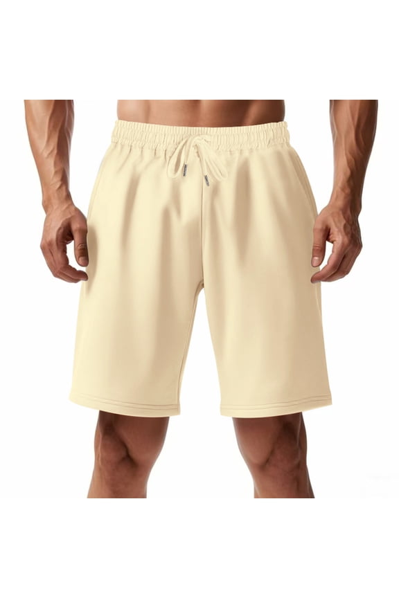 Men's Athletic Workout Shorts 9" Inseam Quick Dry Performance Training Short Pants with Pockets, Above Knee Lightweight Breathable Running Sports Bottoms