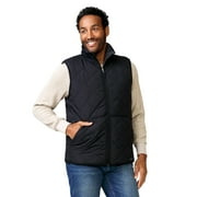 Free Country Men's Atlas Quilted Reversible Sherpa Vest Black S