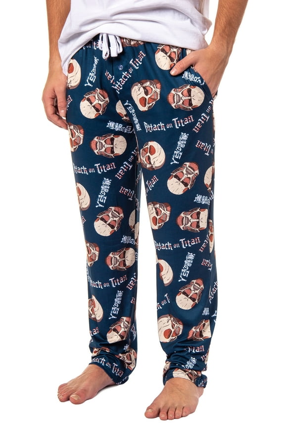 Men's Attack On Titan Manga Merch Pajama Pants Colossal Titan Anime Adult Sleep Pants