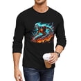 thumbnail image 1 of Men's Attack on Titan T-Shirts, Anime Cotton Long Sleeve Shirt, Casual Crew Neck T-Shirt for Adults, S-3XL, 1 of 7