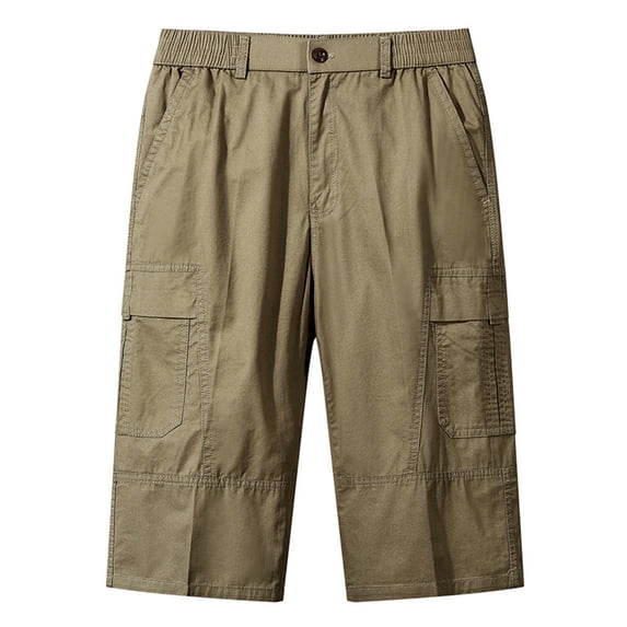 Men's Aummer Casual Outdoor Beach Capris/Work Pants Capri Leggings For Men Extra Soft Leggings Linen Pants Men Bell Bottom Pants