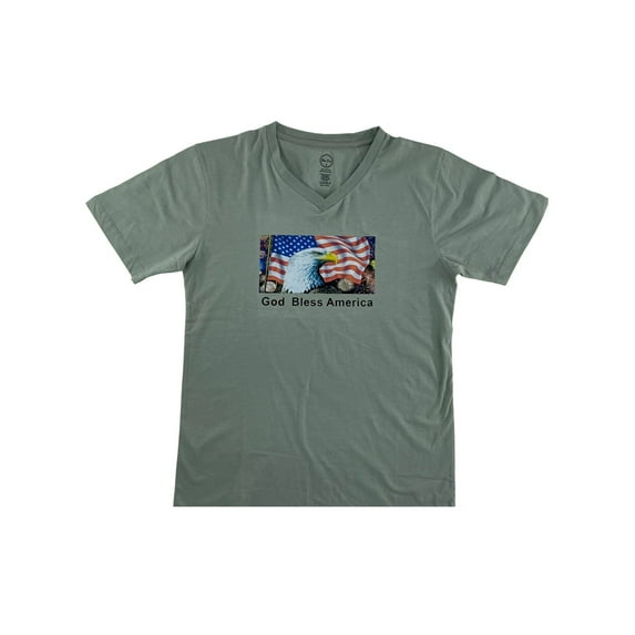 Men's Short Sleeve Tee, Classic Cotton Patriotic T-Shirt