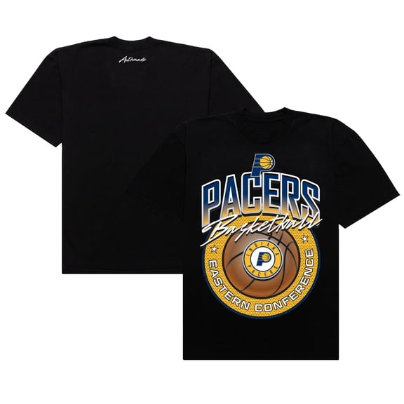 Men's Authmade Black Indiana Pacers Basketball Mesh Premium T-Shirt