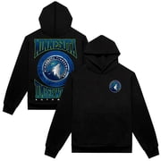 Mens Authmade Black Minnesota Timberwolves Vintage Metal Premium Heavyweight Pullover Hoodie