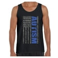 thumbnail image 1 of Men's Autism Awareness American Flag Graphic Tank Tops, 1 of 4