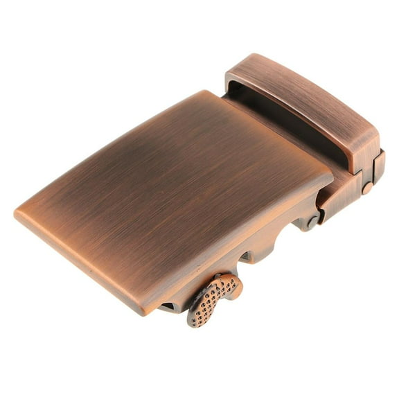 Men's Automatic Slide Buckle Replacement Alloy que Ratchet Belt Buckle Copper