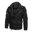 thumbnail image 1 of Men's Autumn And Winter Leisure Plus Large Size Padded Velvet Zipper Multi-pocket Lapel Long Cotton-padded Jacket Coat Jacket, 1 of 8