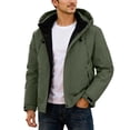 thumbnail image 1 of Men's Autumn And Winter Thickened Outdoor Casual Style Loose Fit Hooded Jacket Coat, 1 of 5
