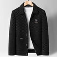 thumbnail image 1 of Men's Autumn Checkerboard Wool Plaid Padded Casual Jacket, 1 of 5