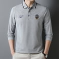 thumbnail image 1 of Men's Autumn Embroidered Long Sleeved Polo Golf Shirt, 1 of 7