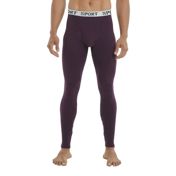 Men's Autumn And Thermal Pajama Bottoms Women Winter Bottoms Warm Womens Thermals Top And Bottom Thin Long Youth Ladies Thermals Top And Bottom Set Slim Mid Low Thermal Underwear Waist Line Pants