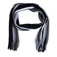 thumbnail image 1 of Men's Autumn Winter Casual Wrap Vertical Stripe Cotton Muffler Color Contrast Long Tassel Knit Scarf, 1 of 6