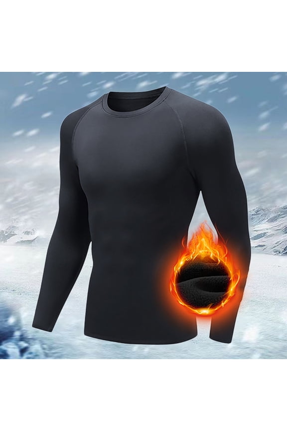 Men's Autumn and Winter Fashion Leisure Training Tight Fitness Long Sleeve Tops Fishnet Shirt Spandex T Shirts Turtle Neck Top for Men Pack of T Shirts Fitted T Shirts Pack of Mens T Shirts
