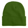 thumbnail image 1 of Men's Autumn Winter Outdoor Pull-On Knit Hat - Acrylic Stretch Turn-Up Edge Design, Ear Coverage Warm Windproof, Versatile for Cycling Hiking,Size:One Size, 1 of 2