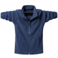 thumbnail image 1 of Men's Autumn Winter Polar Fashion Stand Collar Loose Large Size Jacket Jacket Top, 1 of 2