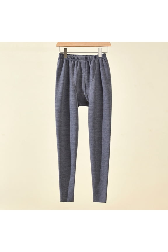 Men's Autumn And Winter Thick Ground Solid Color Thermal Pants Long Pants Leggings Silk Base Layer Men Men's Leggings Warm Thermal Long Underwear Women Mens Thermals Lined Thermals for Men Thermal