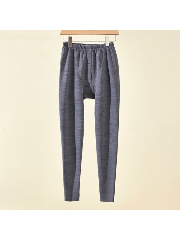 Men's Autumn And Winter Thick Ground Solid Color Thermal Pants Long Pants Leggings Silk Base Layer Men Men's Leggings Warm Thermal Long Underwear Women Mens Thermals Lined Thermals for Men Thermal