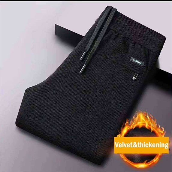 Men's Autumn/Winter Velvet Straight Loose and Versatile Pants