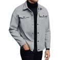 thumbnail image 1 of Men's Autumn Winter Woolen Jacket Casual Business Short Trend Coat, 1 of 6