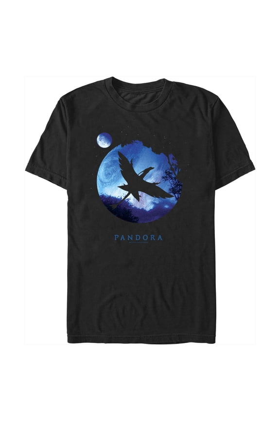 Men's Avatar Great Leonopteryx Pandora Planet  Graphic Tee Black Medium