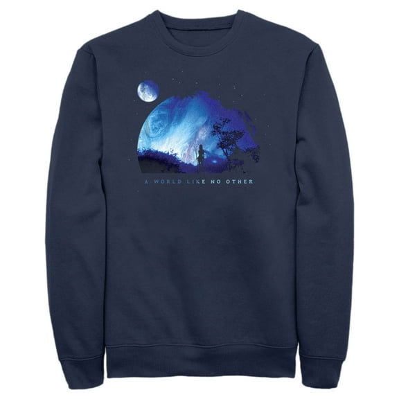 Men's Avatar Neytiri A World Like No Other  Sweatshirt Navy Blue 2X Large