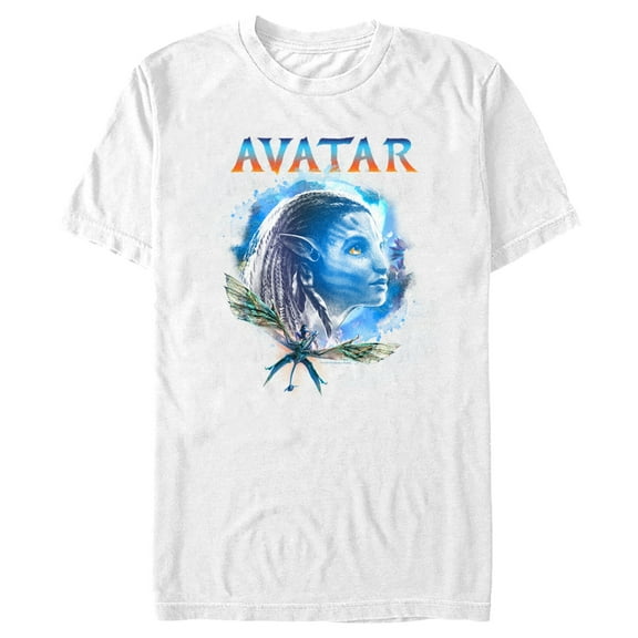 Men's Avatar: The Way of Water Neytiri Portrait  Graphic Tee White Medium
