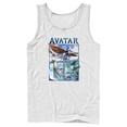 thumbnail image 1 of Men's Avatar: The Way of Water Watercolor Air and Sea Creatures Logo Tank Top White 2X Large, 1 of 4