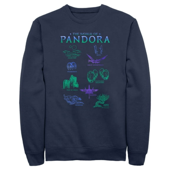 Men's Avatar The World of Pandora  Sweatshirt Navy Blue Small