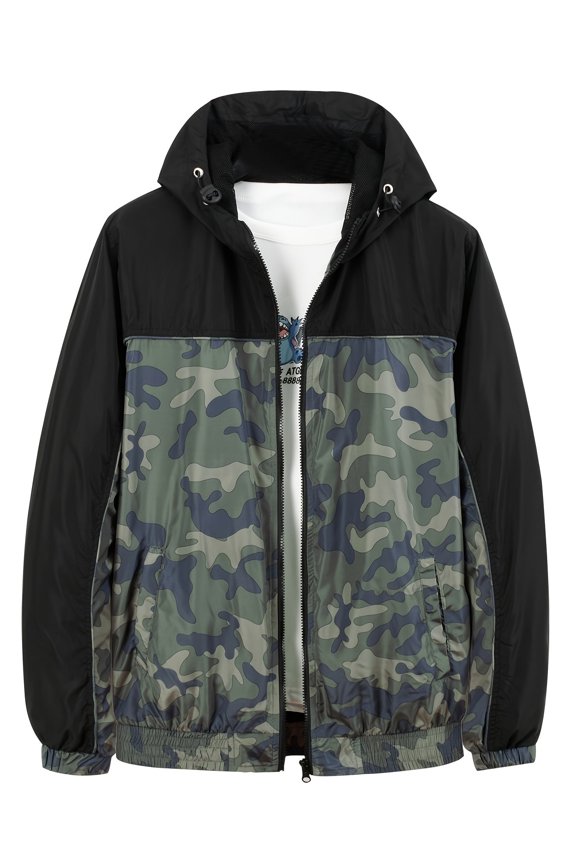 Men's Aviator Fashion Lightweight Windbreaker Spring Fall Casual Jacket