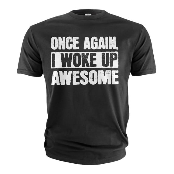 Men's Awesome Shirt Funny Saying Tee Humorous Gifts Christmas Birthday Gift For Him Her Unisex (X-Large Black)