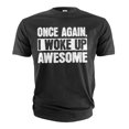 thumbnail image 1 of Men's Awesome Shirt Funny Saying Tee Humorous Gifts Christmas Birthday Gift For Him Her Unisex (XX-Large Black), 1 of 7