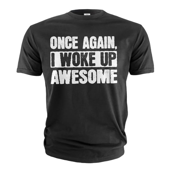 Men's Awesome Shirt Funny Saying Tee Humorous Gifts Christmas Birthday Gift For Him Her Unisex (XX-Large Black)