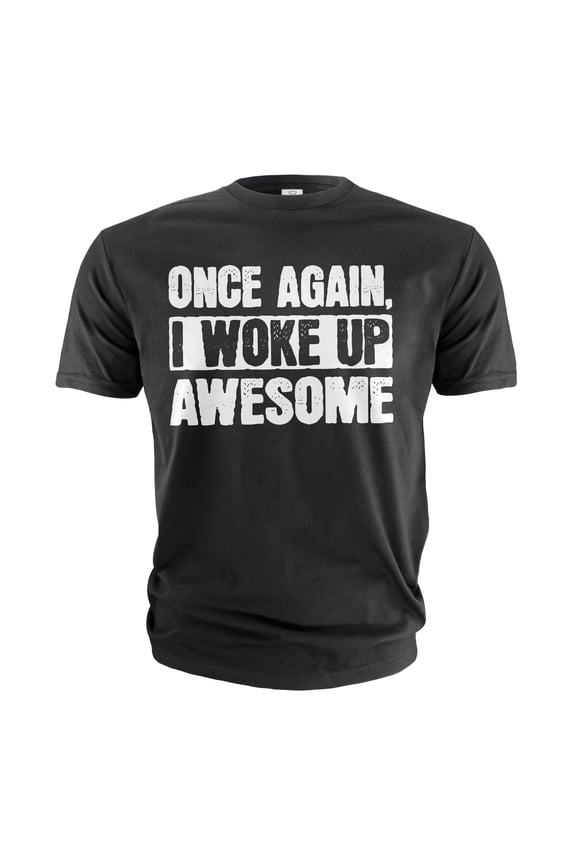 Men's Awesome Shirt Funny Saying Tee Humorous Gifts Christmas Birthday Gift For Him Her Unisex (XX-Large Black)