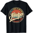 thumbnail image 1 of Men's Awesome Vintage Dad, Papa, Grandpa Black T-Shirt - Classic Fit, Short Sleeve, 1 of 5