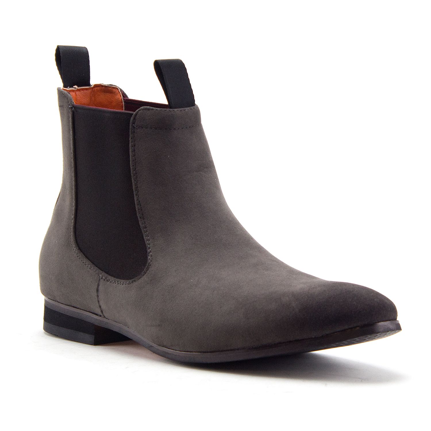 Men's B-746 Pull-On Nubuck Ankle High Chelsea Dress Boots, Charcoal, 9.5 - image 1 of 3