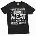 thumbnail image 1 of Men's BBQ smoke meat and know things T-shirt Birthday gift dad papa uncle grandpa, 1 of 7