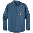 thumbnail image 1 of Men's BUCK DEER PATCH Twill Shirt with Pocket, 4XL Regatta Blue, 1 of 2