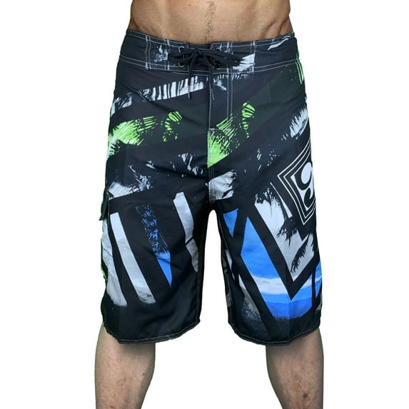 Men's Bañador Shorts Mens Swimming Shorts Quick Dry Beach Trunks Swimwear with Elastic Waist and Pockets