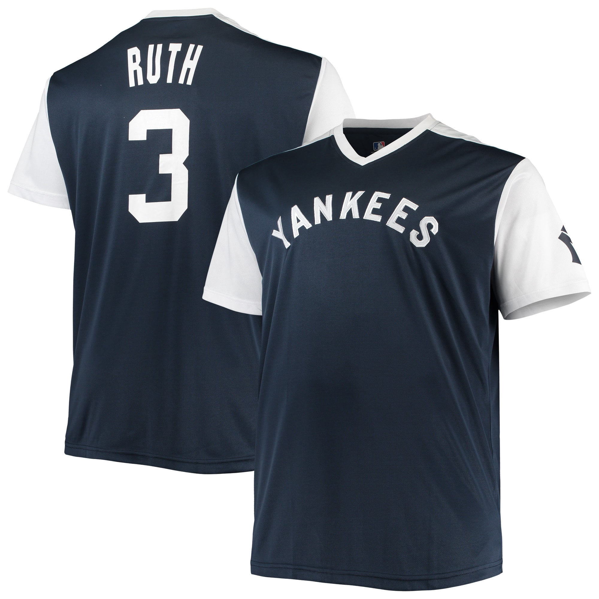 Men's Babe Ruth Navy/White New York Yankees Cooperstown Collection