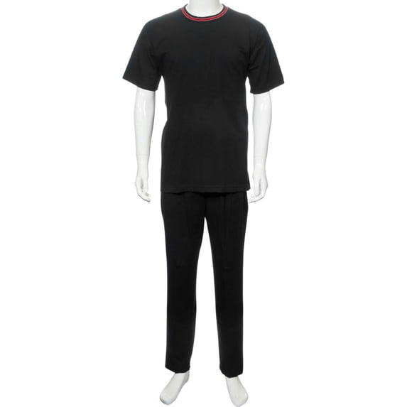 Men's Back Snap Knit Pant Set-Assorted Colors