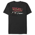 thumbnail image 1 of Men's Back to the Future DeLorean Cartoon Graphic Tee Black 2X Large, 1 of 4