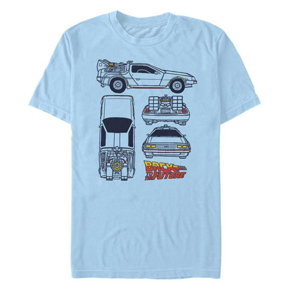 Men's Back to the Future DeLorean Details Graphic T-Shirt