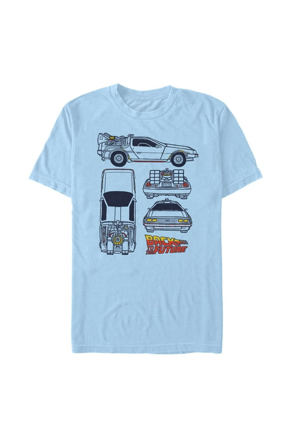 Men's Back to the Future DeLorean Details Graphic T-Shirt