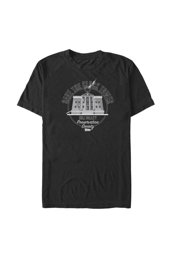 Men's Back to the Future Save The Clock Tower  Graphic T-Shirt