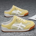 thumbnail image 1 of Men's Backless Mesh Retro Mule Trainer Shoes Breathable Non Slip Gum Sole Slip On Casual Walking Sneakers, 1 of 6