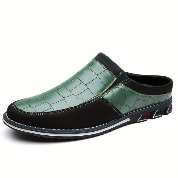 Men’s Slip-On Mule Loafers – Lightweight Breathable Backless Casual Shoes with Non-Slip Cushioned Sole, Business Driving Clogs for Office, Travel & Daily Wear