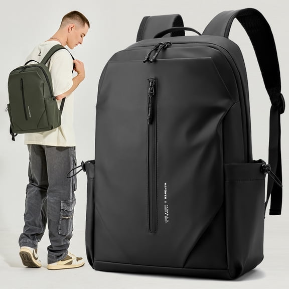 Men's Backpack All-match Fashion Commuting 16-inch,Black