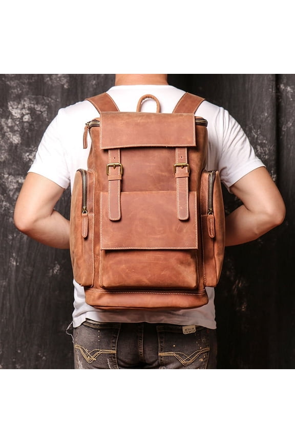Men's Backpack Crazy Horse Leather