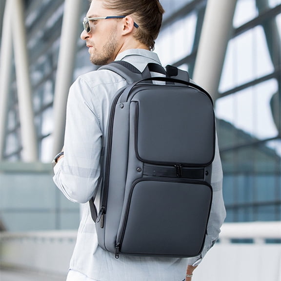 Men's Backpack Usb Waterproof,Gray