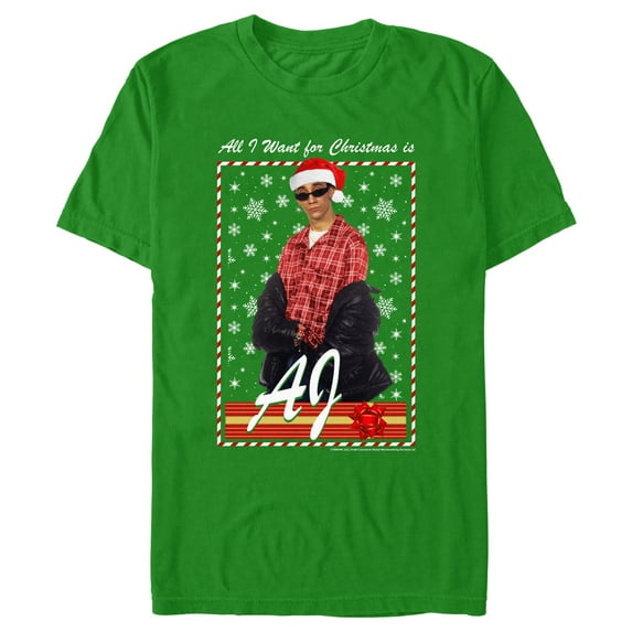 Men's Backstreet Boys AJ All I Want for Christmas Graphic T-Shirt